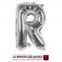 La Maison des Boîtes - Ballon en Aluminium Métallique Lettre R - Argent -18" - Tunisie Meilleur Prix (Idée Cadeau, Gift Box, Déc