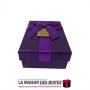 La Maison des Boîtes - Coffret Chocolat Rectangulaire de 06 Pièces-Violet - Tunisie Meilleur Prix (Idée Cadeau, Gift Box, Décora