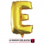 La Maison des Boîtes - Ballon en Aluminium Métallique Lettre E - Gold -18" - Tunisie Meilleur Prix (Idée Cadeau, Gift Box, Décor