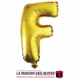 La Maison des Boîtes - Ballon en Aluminium Métallique Lettre F - Gold -18" - Tunisie Meilleur Prix (Idée Cadeau, Gift Box, Décor