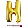 La Maison des Boîtes - Ballon en Aluminium Métallique Lettre H - Gold -18" - Tunisie Meilleur Prix (Idée Cadeau, Gift Box, Décor