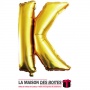 La Maison des Boîtes - Ballon en Aluminium Métallique Lettre K - Gold -18" - Tunisie Meilleur Prix (Idée Cadeau, Gift Box, Décor