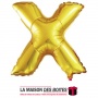 La Maison des Boîtes - Ballon en Aluminium Métallique Lettre X - Gold -18" - Tunisie Meilleur Prix (Idée Cadeau, Gift Box, Décor