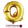 La Maison des Boîtes - Ballon en Aluminium Métallique Lettre Q - Gold -18" - Tunisie Meilleur Prix (Idée Cadeau, Gift Box, Décor