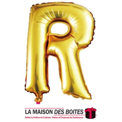La Maison des Boîtes - Ballon en Aluminium Métallique Lettre V - Gold -18" - Tunisie Meilleur Prix (Idée Cadeau, Gift Box, Décor