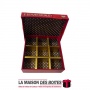 La Maison des Boîtes - Coffret Chocolat de 09 Pièces -Carré "Love You" Rouge - Tunisie Meilleur Prix (Idée Cadeau, Gift Box, Déc