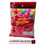 La Maison des Boîtes - Lot de 50 Ballons Nacrés Métalliques Rouge 100% Latex - Tunisie Meilleur Prix (Idée Cadeau, Gift Box, Déc