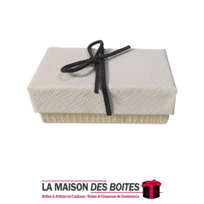 La Maison des Boîtes - Boite Cadeau avec Couvercle Blanc pour Porte-clé & Petit Bijou - Tunisie Meilleur Prix (Idée Cadeau, Gift