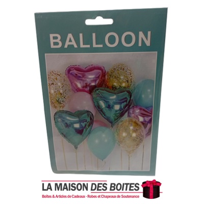 La Maison des Boîtes - 11 Ballons  Nacrés de Différents Couleurs & Formes - Tunisie Meilleur Prix (Idée Cadeau, Gift Box, Décora
