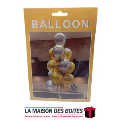 La Maison des Boîtes - Lot de 12 Ballons de Décoration Nacrés de Différents Formes & Couleurs - Tunisie Meilleur Prix (Idée Cade