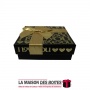 La Maison des Boîtes - Coffret Chocolat de 09 Pièces -Carré "Love You" Noir - Tunisie Meilleur Prix (Idée Cadeau, Gift Box, Déco