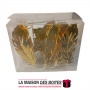 La Maison des Boîtes - Guirlandes Lumineuses de Décoration - Feuille Métallique Dorés - Tunisie Meilleur Prix (Idée Cadeau, Gift