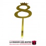 La Maison des Boîtes - Décoration de gâteau en Acrylique avec Couronne numéro 8 - Doré - Tunisie Meilleur Prix (Idée Cadeau, Gif