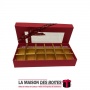 La Maison des Boîtes - Coffret Chocolat Rectangulaire de 18 Pièces-Rouge - Tunisie Meilleur Prix (Idée Cadeau, Gift Box, Décorat