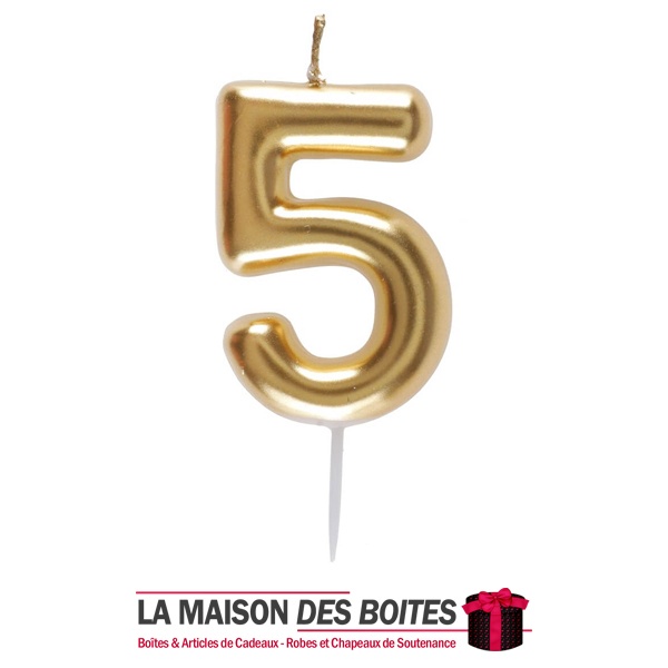 Bougie Led Chiffre 5 Anniversaire