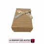 La Maison des Boîtes - Boite Cadeau pour Porte Clé  avec Couvercle - Beige - (7.5x4.5x2.5) - Tunisie Meilleur Prix (Idée Cadeau,