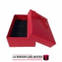 La Maison des Boîtes - Boite Cadeau pour Porte Clé  avec Couvercle - Rouge - (7.5x4.5x2.5) - Tunisie Meilleur Prix (Idée Cadeau,