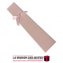 La Maison des Boîtes - Boite Cadeau de Bijou en Papier-Peint (21x4x2.3cm) - Rose - Tunisie Meilleur Prix (Idée Cadeau, Gift Box,