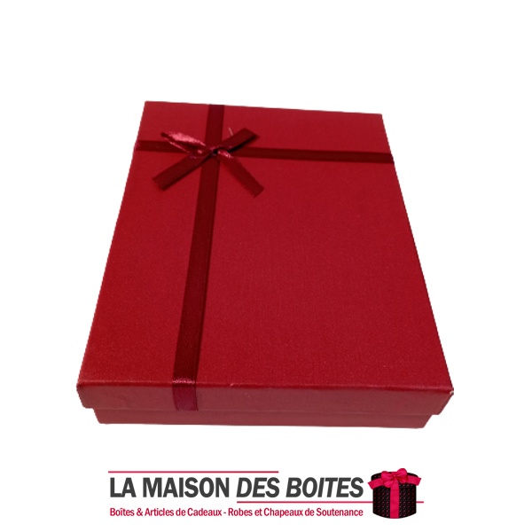 Boite Cadeau Rectangulaire de Bijou avec Couvercle (15.5x11.5x3cm