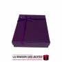 La Maison des Boîtes - Boite Cadeau Rectangulaire de Bijou avec Couvercle  (15.5x11.5x3cm) - Violet - Tunisie Meilleur Prix (Idé