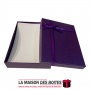 La Maison des Boîtes - Boite Cadeau Rectangulaire de Bijou avec Couvercle  (15.5x11.5x3cm) - Violet - Tunisie Meilleur Prix (Idé