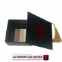 La Maison des Boîtes - Boîte en Carton Carré  pour Soutenance - Noir - (9.5x9.5x4cm) - Tunisie Meilleur Prix (Idée Cadeau, Gift 