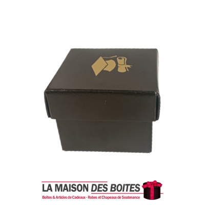 La Maison des Boîtes - Boîte en Carton Carré  pour Soutenance - Noir - (6x6x4.5cm) - Tunisie Meilleur Prix (Idée Cadeau, Gift Bo