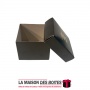 La Maison des Boîtes - Boîte en Carton Carré  pour Soutenance - Noir - (6x6x4.5cm) - Tunisie Meilleur Prix (Idée Cadeau, Gift Bo