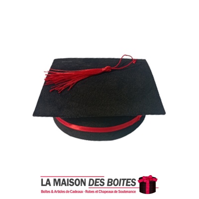 La Maison des Boîtes - Boîte en Daim Cylindrique pour Soutenance - Noir -(12x12x4cm) - Tunisie Meilleur Prix (Idée Cadeau, Gift 