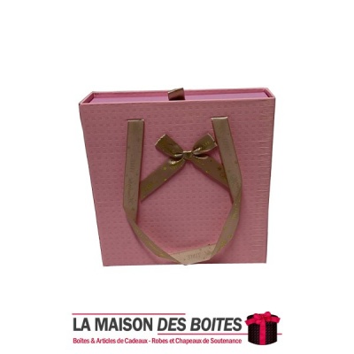 La Maison des Boîtes - Coffret Sac Chocolat de 16 Pièces-Rose - Tunisie Meilleur Prix (Idée Cadeau, Gift Box, Décoration, Souten