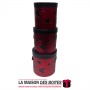 La Maison des Boîtes - Lot de 3 Boîtes Cadeaux de forme cylindrique - Rouge - Tunisie Meilleur Prix (Idée Cadeau, Gift Box, Déco