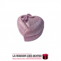 La Maison des Boîtes - Boite Cadeau à Bague Forme de cœur  - Violet - (5x4.5x3cm) - Tunisie Meilleur Prix (Idée Cadeau, Gift Box