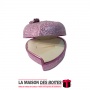 La Maison des Boîtes - Boite Cadeau à Bague Forme de cœur  - Violet - (5x4.5x3cm) - Tunisie Meilleur Prix (Idée Cadeau, Gift Box