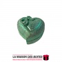 La Maison des Boîtes - Boite Cadeau à Bague Forme de cœur  - Vert - (5x4.5x3cm) - Tunisie Meilleur Prix (Idée Cadeau, Gift Box, 