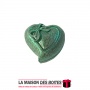 La Maison des Boîtes - Boite Cadeau à Bague Forme de cœur  - Vert - (5x4.5x3cm) - Tunisie Meilleur Prix (Idée Cadeau, Gift Box, 