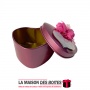 La Maison des Boîtes - Boite Cadeau Forme de cœur - Rose- (7x6.5x3.5cm) - Tunisie Meilleur Prix (Idée Cadeau, Gift Box, Décorati