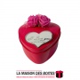 La Maison des Boîtes - Boite Cadeau Forme de cœur - Rouge - (7x6.5x3.5cm) - Tunisie Meilleur Prix (Idée Cadeau, Gift Box, Décora