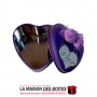 La Maison des Boîtes - Boite Cadeau Forme de cœur - Violet - (7x6.5x3.5cm) - Tunisie Meilleur Prix (Idée Cadeau, Gift Box, Décor
