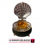 La Maison des Boîtes - Encensoir à Charbon Métal sous Forme de Coquillage - Argent & Noir - Tunisie Meilleur Prix (Idée Cadeau, 