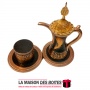 La Maison des Boîtes - Encensoir à Charbon Sous Forme théière -  Noir & Doré - Tunisie Meilleur Prix (Idée Cadeau, Gift Box, Déc