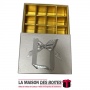 La Maison des Boîtes - Coffret Sac Chocolat de 12 Pièces - Silver - Tunisie Meilleur Prix (Idée Cadeau, Gift Box, Décoration, So