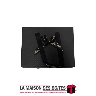 La Maison des Boîtes - Coffret Sac Chocolat de 12 Pièces - Noir - Tunisie Meilleur Prix (Idée Cadeau, Gift Box, Décoration, Sout