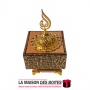 La Maison des Boîtes - Encensoir à Charbon sous Forme de Table Antique avec Couvercle  - Marron &Doré - Tunisie Meilleur Prix (I