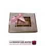 La Maison des Boîtes - Coffret Chocolat Rectangulaire de 12 Pièces-Granite Rose - Tunisie Meilleur Prix (Idée Cadeau, Gift Box, 