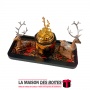 La Maison des Boîtes - Encensoir à Charbon en Forme de Cerf - Décoration de 4 pièces - Tunisie Meilleur Prix (Idée Cadeau, Gift 
