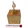 La Maison des Boîtes - Encensoir à Charbon Sous Forme d'Armoire Traditionnelle avec Étagère - Doré - Tunisie Meilleur Prix (Idée