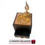 La Maison des Boîtes - Encensoir à Charbon Sous Forme d'Armoire Traditionnelle avec Étagère - Noir &Doré - Tunisie Meilleur Prix