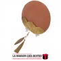 La Maison des Boîtes - Éventail à Main en Velours pour Mariage - Marron - Tunisie Meilleur Prix (Idée Cadeau, Gift Box, Décorati