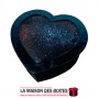 La Maison des Boîtes - Boîte Cadeau Sous Forme de Cœur avec Couvercle - Noir - (L:27x32x13.5cm) - Tunisie Meilleur Prix (Idée Ca