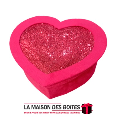 La Maison des Boîtes - Boîte Cadeau Sous Forme de Cœur avec Couvercle - Rouge - (L:27x32x13.5cm) - Tunisie Meilleur Prix (Idée C